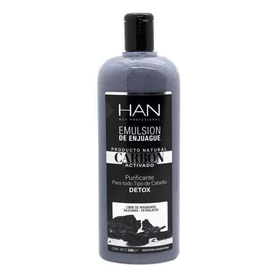 Han Carbon Activado Enjuague Acondiconador Pelo Detox 500ml