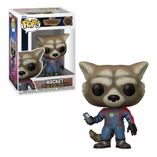 Boneco Funko Pop Marvel Guardians Of The Galaxy Rocket 1202