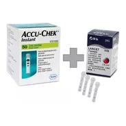 50 Tiras Reactivas Accu Check Instant + 50 Lancetas Softclix