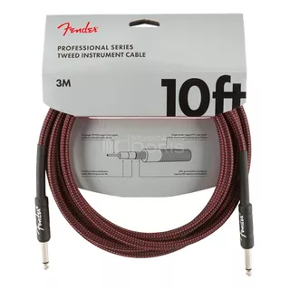 Cable Instrumento Fender Professional Series 3mts Rojo Tweed