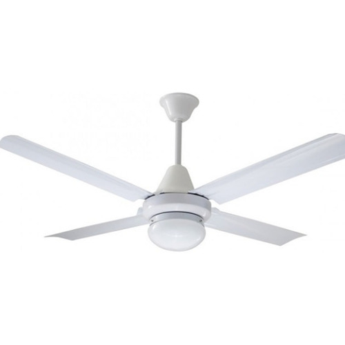 Ventilador de techo Exahome 607 blanco con 4 palas de  metal, 120 cm de diámetro 220 V