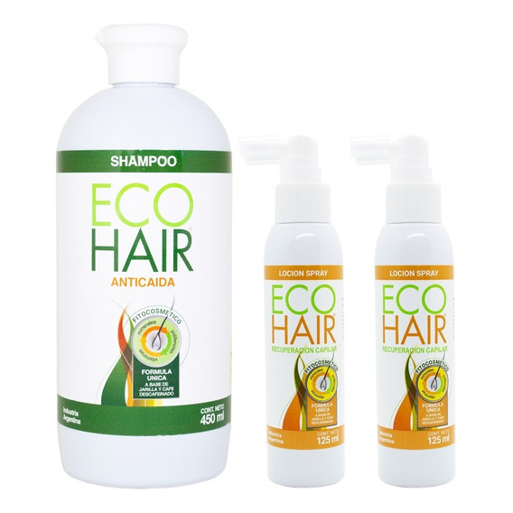 Eco Hair Shampoo Anticaída Fortalecedor Grande + X2 Loción 