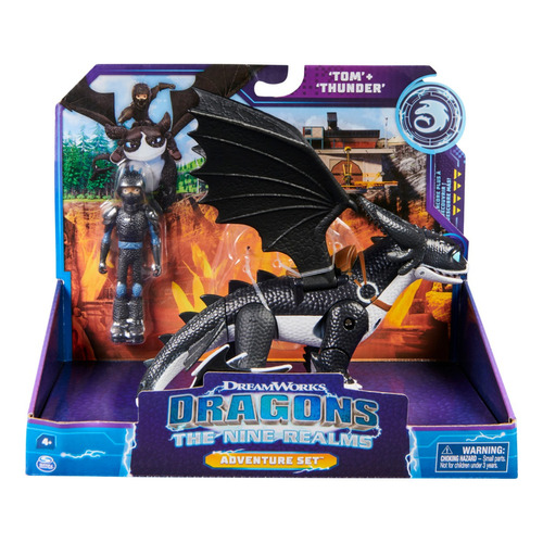 Set Figuras Tom Y Thunder Dragones Spin Master DreamWorks