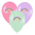 Globos Látex Dali Arcoiris Burbuja Pastel 30cm Arcoíris - 1 PACK DE 25 UNIDADES