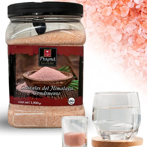 Sal Rosa Himalaya Pragna 1.9kg Cristales Himalayan Pink Salt