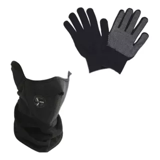 Guantes Primera Capa Mascara Neop Polar No + Frio Termica