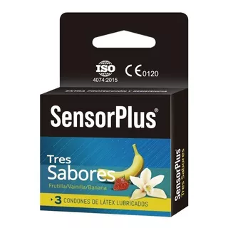 Sensor Plus Preservativos Tres Sabores 3 Unidades