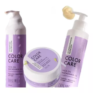 Kit Color Care Exiline/ Shampoo+ Acondx 250ml+ Máscara 200ml