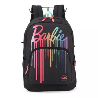 Mochila De Costas Juvenil Barbie Ms46808bb - Preto