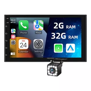 Radio Multimedia Android Con Carplay Y Android Auto + Camara