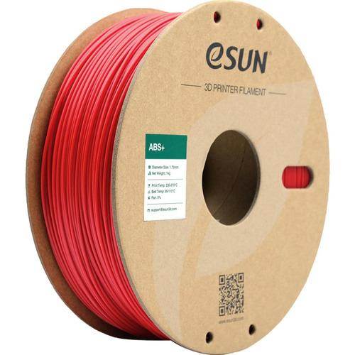 Filamento 3d  Esun ABS+ 1kg 1.75mm red