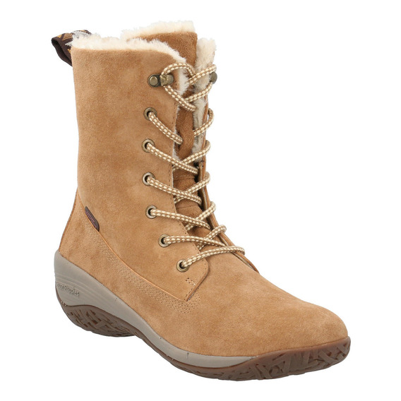 Bota Cuero Mujer Madras Camel Hush Puppies