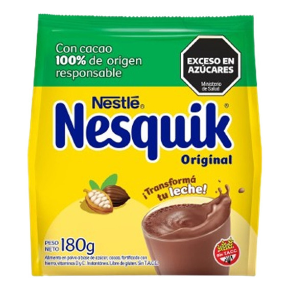 Pack Cacao En Polvo Nesquik 180g X18 Unidades - Dh Tienda