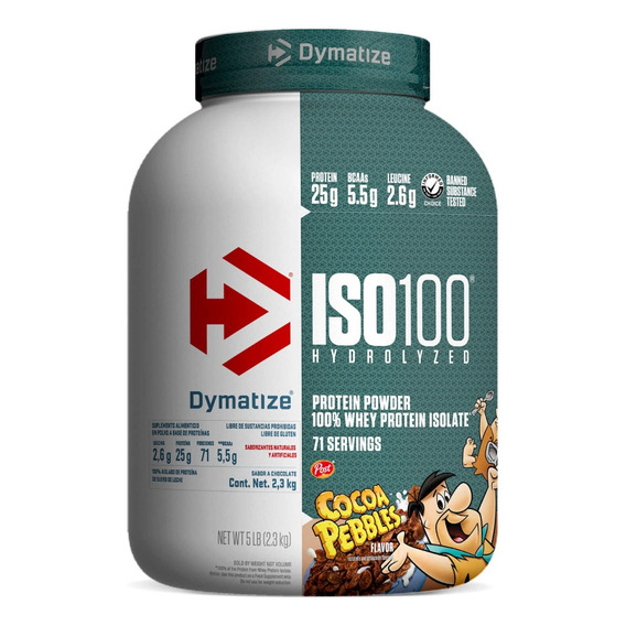 Dymatize Iso100 Proteína Aislada Cocoa Pebbles 5 Lbs