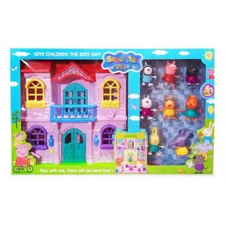 Peppa Pig Set Juguetes Muñecos Jardin Premium Playset George