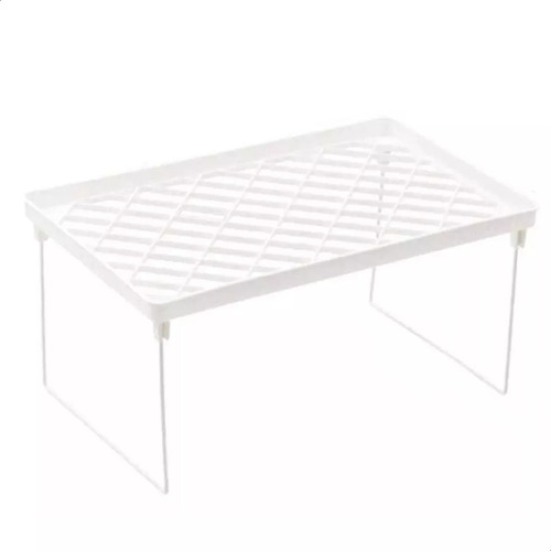 Estante Organizador Mesada Alacena Plegable Grande Color Blanco