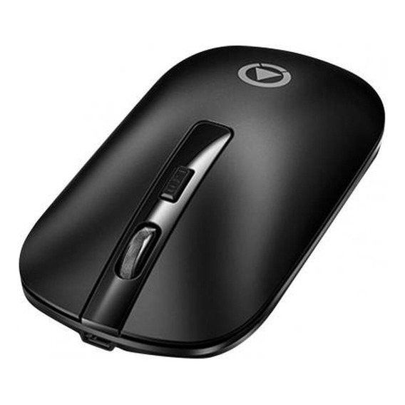 Mouse Inalambrico Dual Bluetooth Usb Recargable Linkon Para Mac Macbook Windows Notebook - Negro