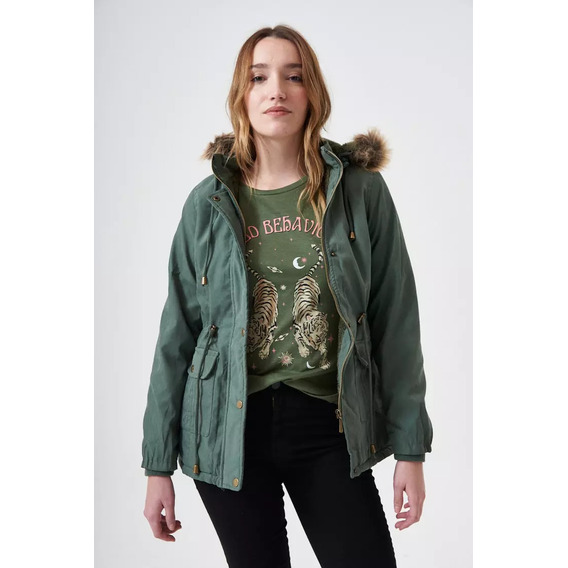 Campera Parka Capucha Invierno Camile Mujer Sweet 