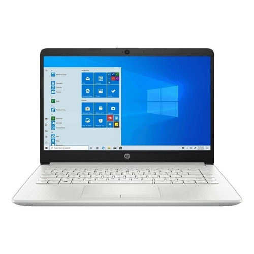 Notebook HP 14-cf2033wm silver 14", Intel Pentium Silver N5030  4GB de RAM 128GB SSD, Intel UHD Graphics 605 1366x768px Windows 10 Home