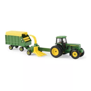 Tractor John Deere 4960 Con Remolque/enciladora 1/64