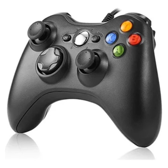 Joystick Mando Control Xbox 360 Pc Cable 1,75 Mts Negro