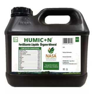 Fertilizante Orgánico Npk Humic+ N 6kg Desarrollo Vegetativo