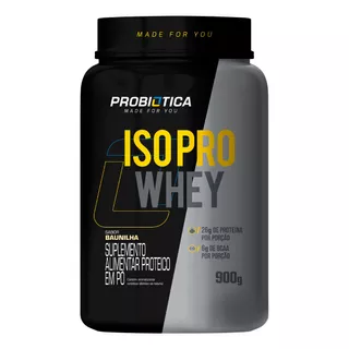 Whey Isolado Iso Pro Whey Protein 900g - Probiótica Sabor Baunilha