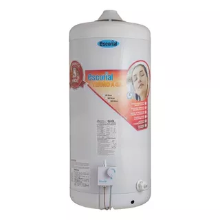 Termotanque Escorial 80 Litros Superior Gas Natural Color Blanco