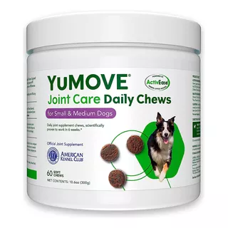 Suplemento En Daily Chews Lintbells Solución Oral Yumove Joint Care Con Glucosamina Para Perro Cualquier Etapa Mediano En Caja De 110ml