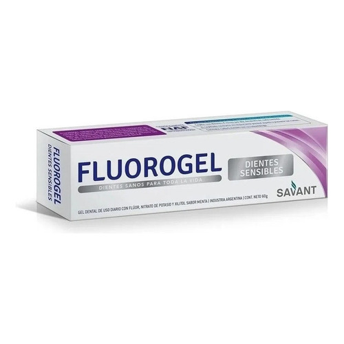 Fluorogel Dientes Sensibles Sabor Menta X 60 Gr Fcia Fabris