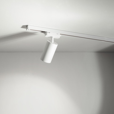 Cabezal Biz Blanco Movil Con Adaptador Para Riel Pro Gu10