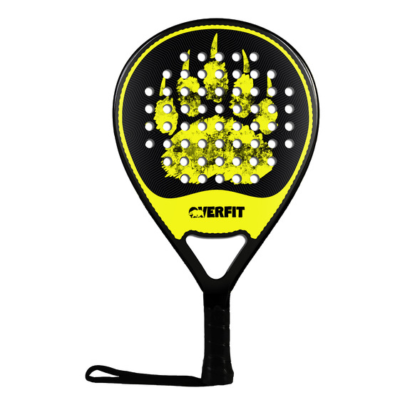 Pala De Padel Overfit Prostrike 38mm Lágrima Fibra Vidrio Y Carbono + Bolso