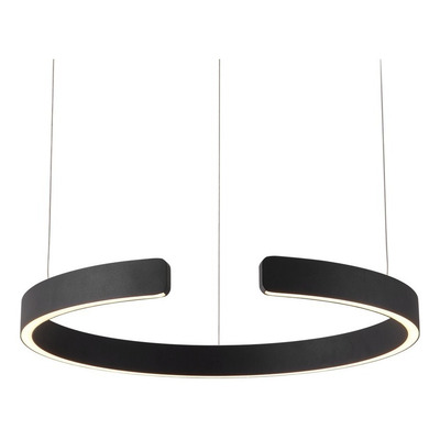 Colgante Led Toluca Simple Blanco 50w Aluminio Moderno