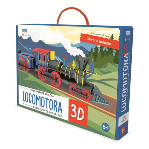 CONSTRUYE UNA LOCOMOTORA 3D, de Valentina Manuzzato. Editorial Manolito Books, tapa blanda en español, 2023
