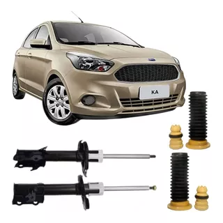 Par Amortecedor Dianteiro + Kit Ford Ka 1.0 2014 2015 A 2018