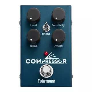 Pedal De Efeito Fuhrmann Compressor Cm10  Azul-escuro