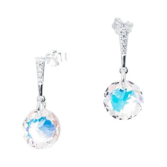 Joyas Aros Cristales Swarovksi Y Plata 925