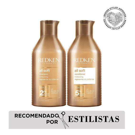 Redken All Soft Shampoo Y Acondicionador Para Cabello Seco