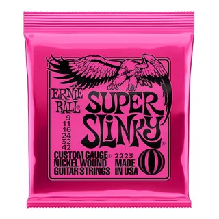 Cuerdas 0,09 Ernie Ball Super Encordado Guitarra Eléctrica