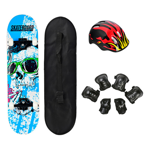 Skate Completo Premium Profesional Doble Cola Adolecente