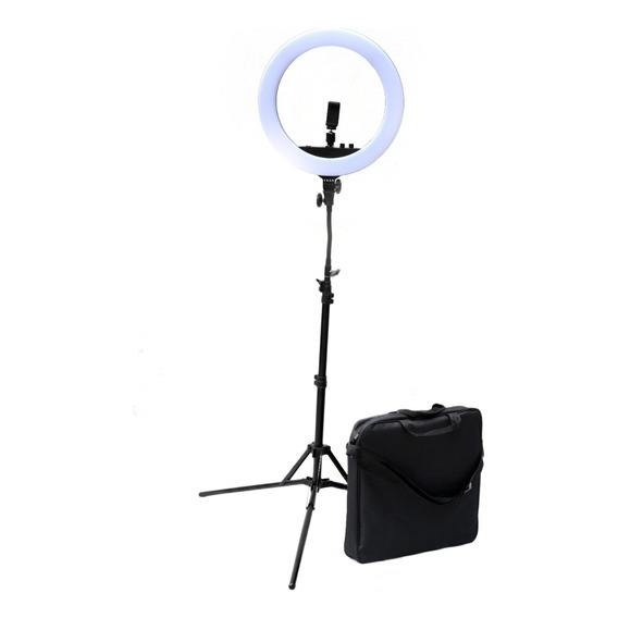 Aro Luz Ring Led Selfie Ø43cm+pie190cm+espejo Celular Visico