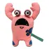 Touchdog Cartoon Up-for-crabs Monster Plush Dog Toy, One Siz