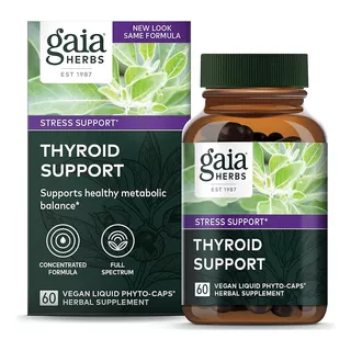 Gaia Herbs Thyroid Support - Hecho Con Ashwagandha, Kelp, Al