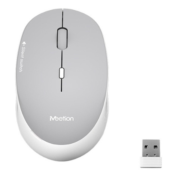 Mouse Meetion Portátil Bluetooth Inalambrico R570 Febo Color Gris