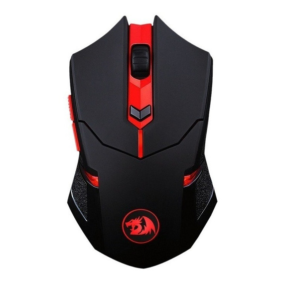 Mouse gamer inalámbrico Redragon  Gamer M601WL-BA M601WL-BA negro y rojo