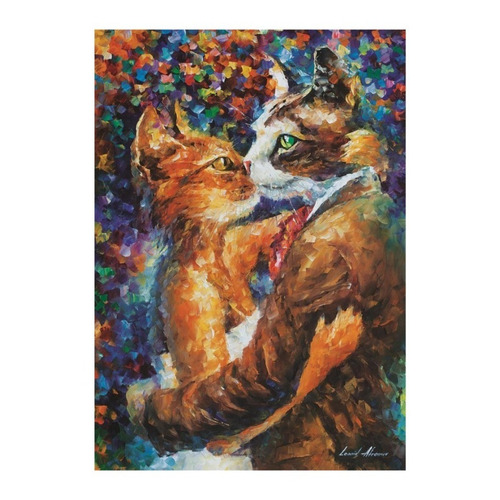 Rompecabezas Gatos Beso Danza Afremov 1000 Pzs Art Puzzle