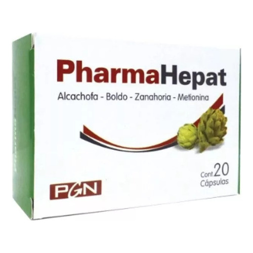 Pharmahepat Pgn X 20 Caps Digestivo Natural Sabor Sin sabor