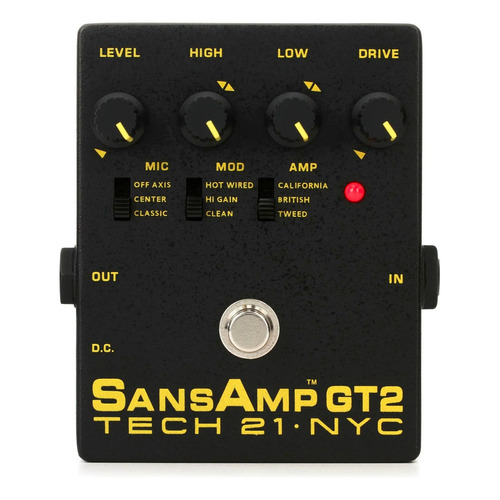 Pedal De Guitarra Electrica Pre Amp Sansamp Gt-2 - Envios