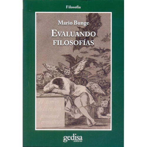Evaluando Filosofias, De Mario Bunge. Editorial Gedisa, Edición 1 En Español