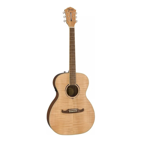 Guitarra Electroacústica Fender Alternative FA-235E para diestros natural walnut brillante